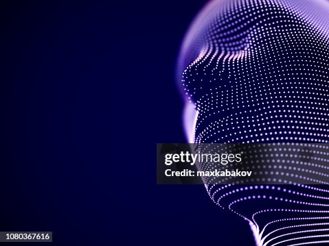 Intelligent Abstract Visualization Virtual Reality Concept Abstract Visualization Of Artificial ...