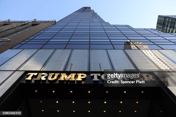 Trump Tower stands in midtown Manhattan on December 10, 2018 in New York City. President Trump's 2016 presidential campaign has come under increased...