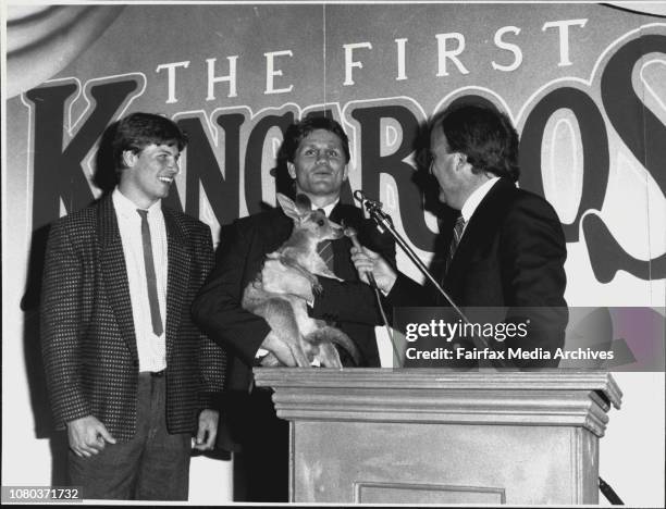 The First Kangaroos, A made-for-television movie from Network Ten. A reception was held at the members bar at the S.C.G.Wayne Pearce &amp; Andrew...