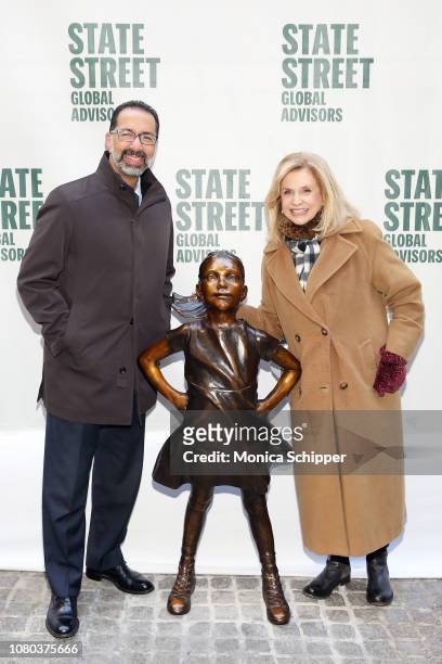 President and CEO of State Street Global Advisors Cyrus Taraporevala and The Hon. Carolyn Maloney, U.S. Representative, NY 12th District, attend the...