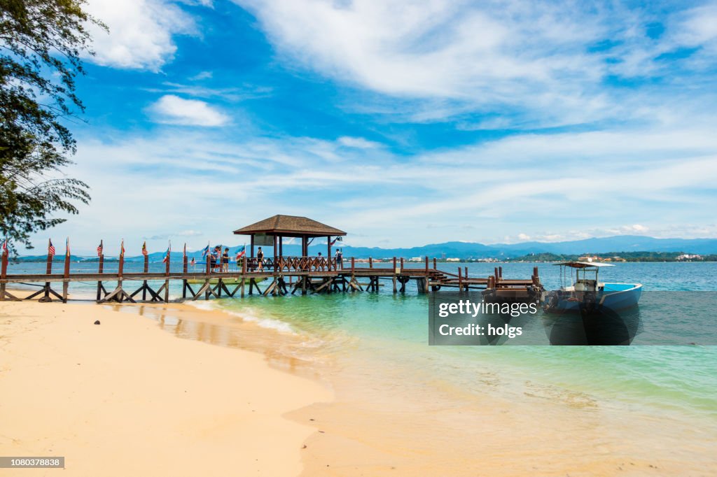 Mamutik Island in Malaysia