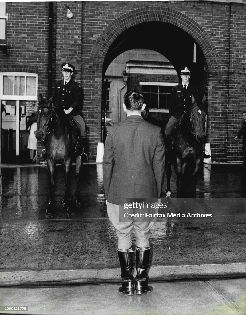 Archie Redfern Spread on the Mounted Police at their Redfern barracks.Const. George ...