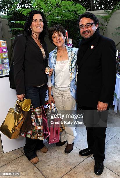 Head of Casting Carrie Frazier and Director of Casting Amy Berman pose at the 2011 DPA Golden Globes Gift Suite at the L'Ermitage Hotel on January...