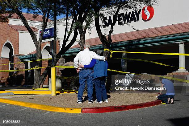 Woman who lost a step-father and who has another family member who was wounded during the shooting rampage at the Safeway supermarket in the La...