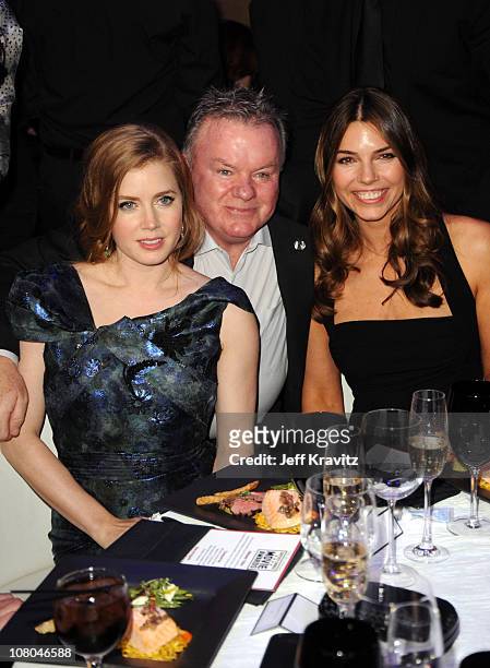 Actors Amy Adams and Jack McGee, and Sibi Blazic attend the 16th Annual Critics' Choice Movie Awards at the Hollywood Palladium on January 14, 2011...