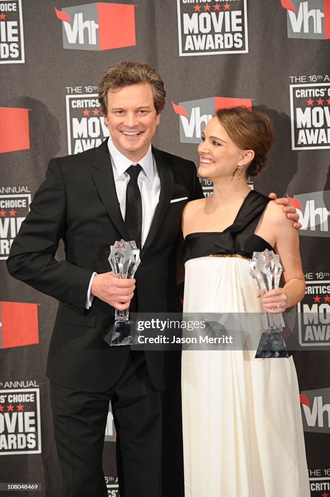 16th Annual Critics' Choice Movie Awards - Press Room