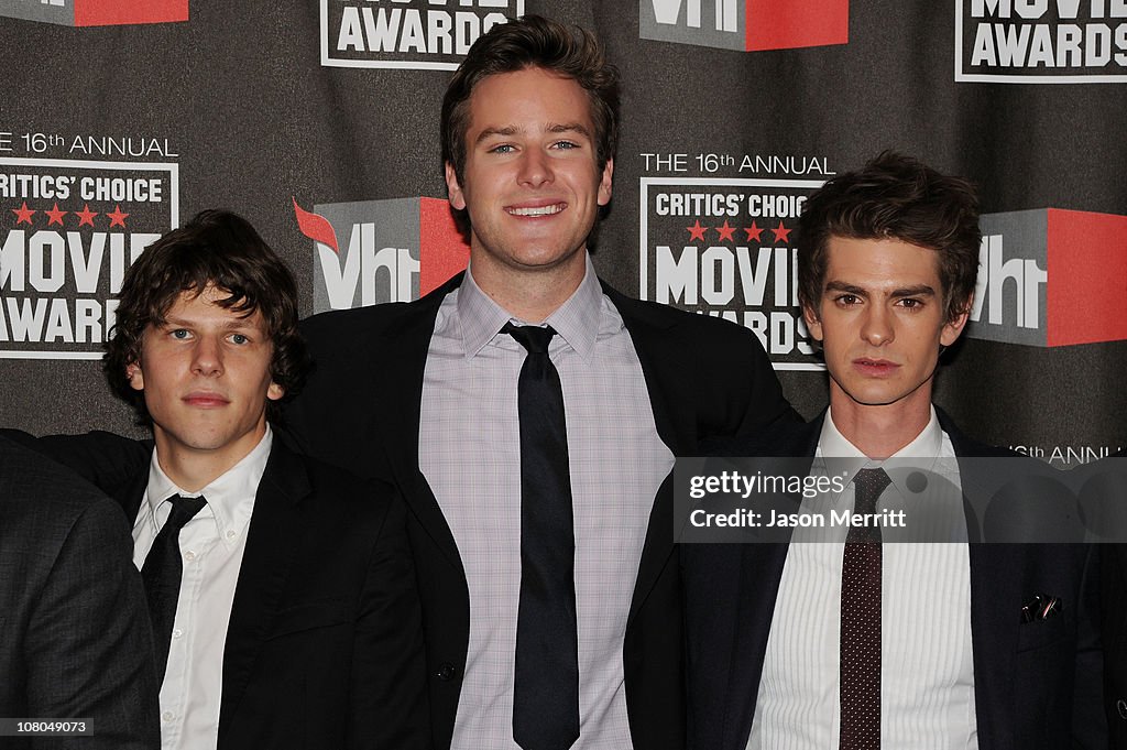 16th Annual Critics' Choice Movie Awards - Press Room