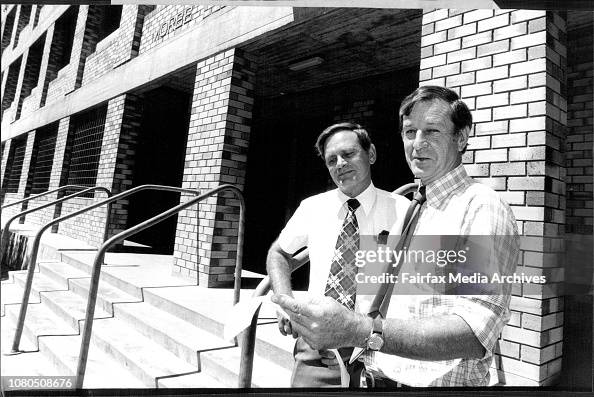 Moree High school's principal, Mr John Simpson and deputy-principal ...