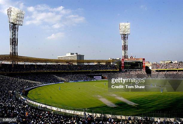 General view of the ground during the 1st India v England One Day International match at Eden Gardens Cricket Stadium, Kolkata, India. DIGITAL IMAGE....