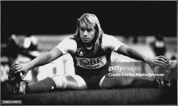Sydney Swans Aussie Rules Training at the SCG.Pic Shows: Warwick Capper. June 20, 1991. .
