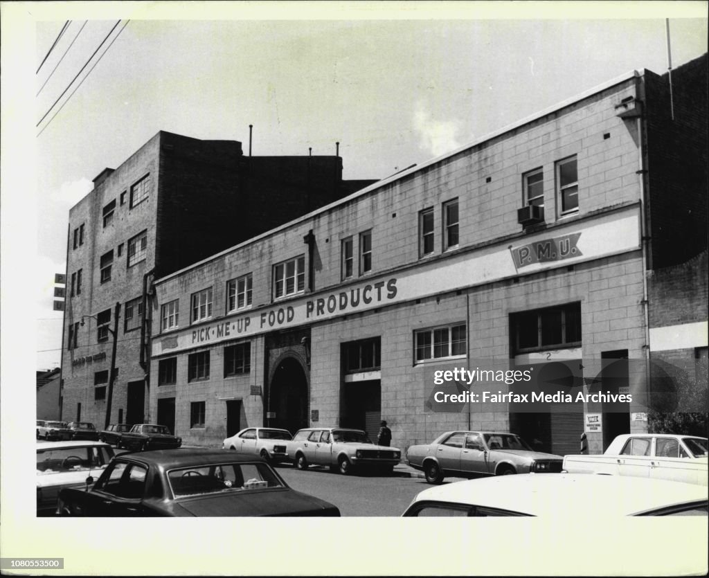 P.M.U. Factory in Alice St., Newtown. The factory will close when the company moves its operations to Melbourne.