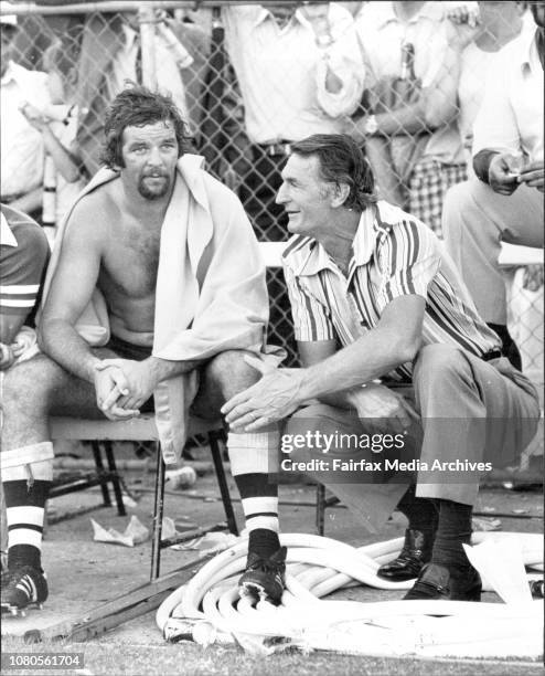 At Endeavour Field - Cronulla vs Wests.replaced, and was not to happy in coming off.Steve Kneen 5 matches. April 22, 1979. .