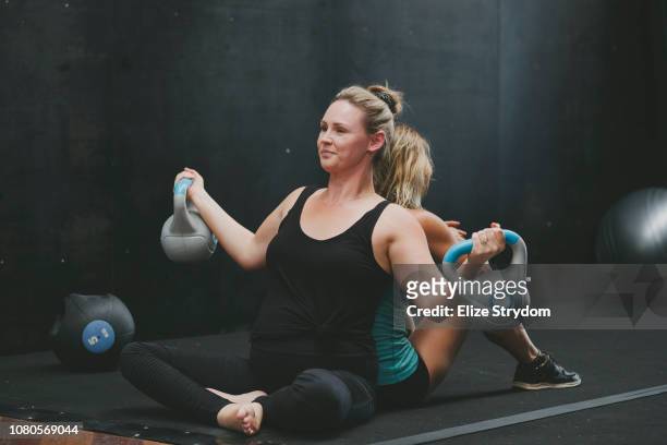 Paraplegic woman in a gym