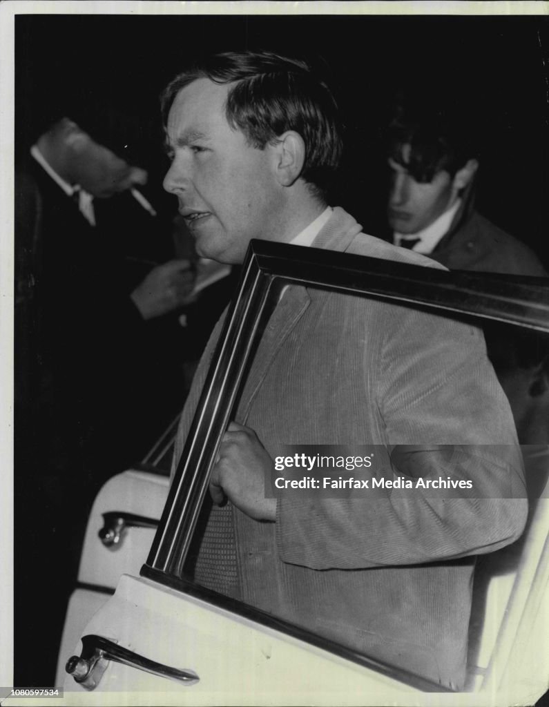 Wayne Haylen one of the man who chased the assaiant.Early this morning Mr. Arthur Calwell was shot while leaving a meeting at the Mosman Town Hall. The shot was fired through the window. The man was chased by several young men.
