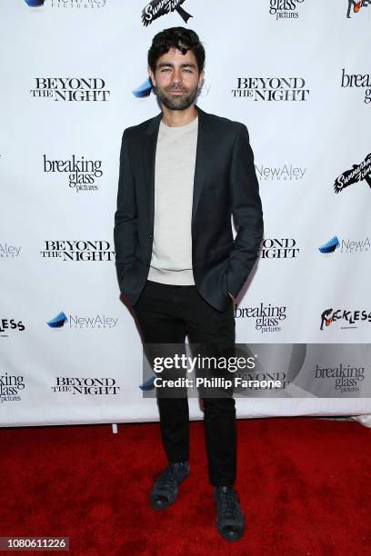 Adrian Grenier attends Breaking Glass Pictures' "Beyond The Night" premiere at Ahrya Fine Arts Theater on January 10, 2019 in Beverly Hills,...