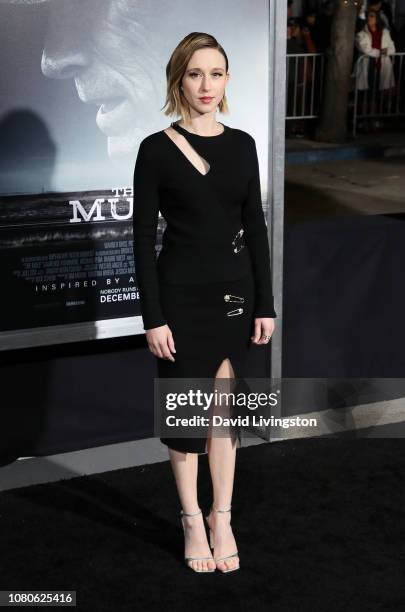 Taissa Farmiga attends Warner Bros. Pictures World Premiere of "The Mule" at Regency Village Theatre on December 10, 2018 in Westwood, California.