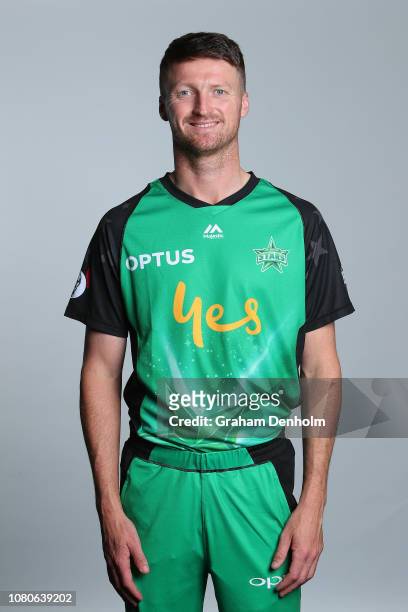 Jackson Bird poses during a Melbourne Stars BBL headshots session at the Melbourne Cricket Ground on December 11, 2018 in Melbourne, Australia.