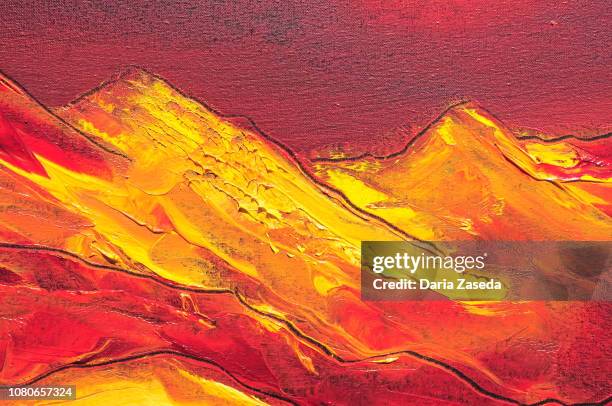 abstract art background orange yellow red magenta - ocean view interior stock illustrations