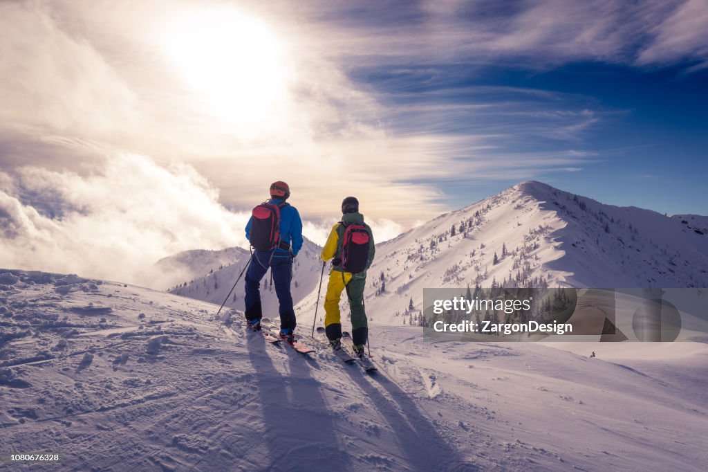 Powder skiing