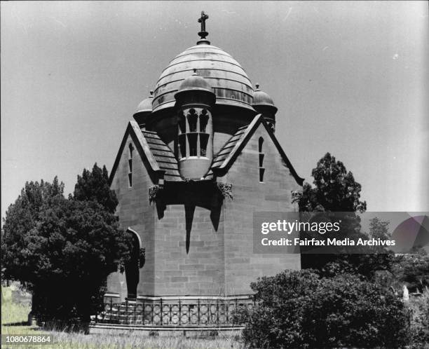 Various tombs and mausoleums at Rookwood cemetery. January 14, 1981. .