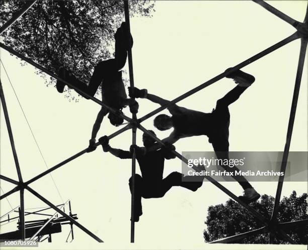 Geodesic dome, similar to one at the Montreal World Fair invented by American inventor Buckminster Fuller, based on the geometry of nature is being...