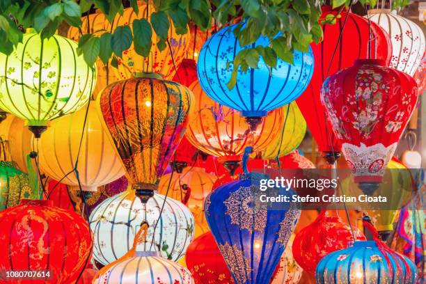 asia lantern in hoi an city, vietnam - da nang stock pictures, royalty-free photos & images