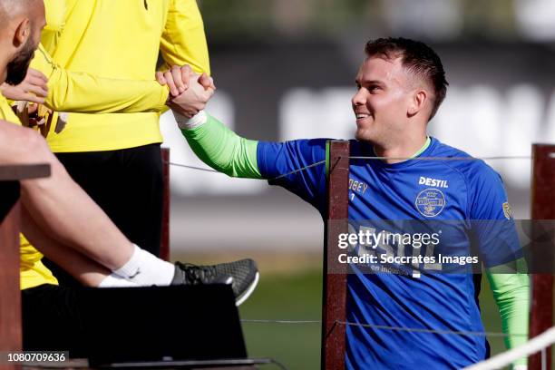 Timon Wellenreuther of Willem II during the Club Friendly match between Borussia Dortmund v Willem II at the Ciudad Deportiva La Dama de Noche on...