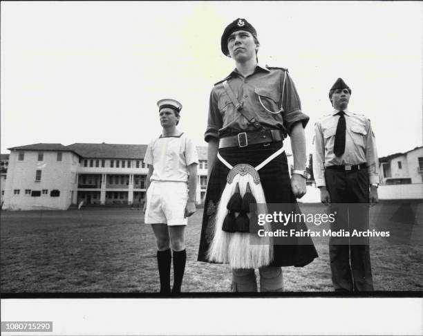 Cadets at Scotts College.Richard Hartwig , David Sutton , David Griffin . October 14, 1983. .