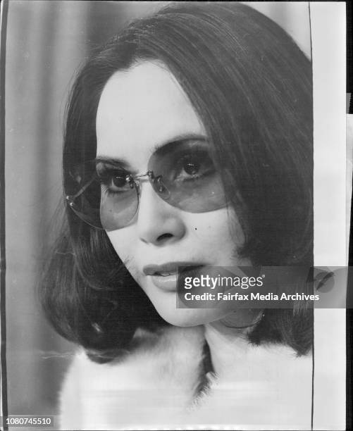 Madame Ratna-Sara Dewi Sukarno arrived in Sydney today. April 16, 1975. .