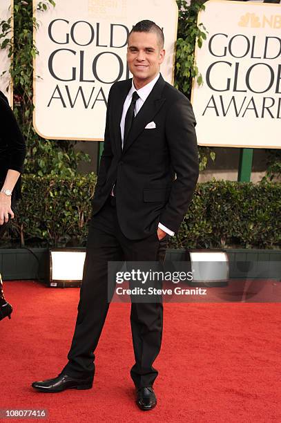 Actor Mark Salling arrives at the 68th Annual Golden Globe Awards held at The Beverly Hilton hotel on January 16, 2011 in Beverly Hills, California.