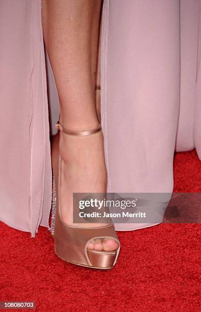 Actress Megan Fox arrives at the 68th Annual Golden Globe Awards held at The Beverly Hilton hotel on January 16, 2011 in Beverly Hills, California.