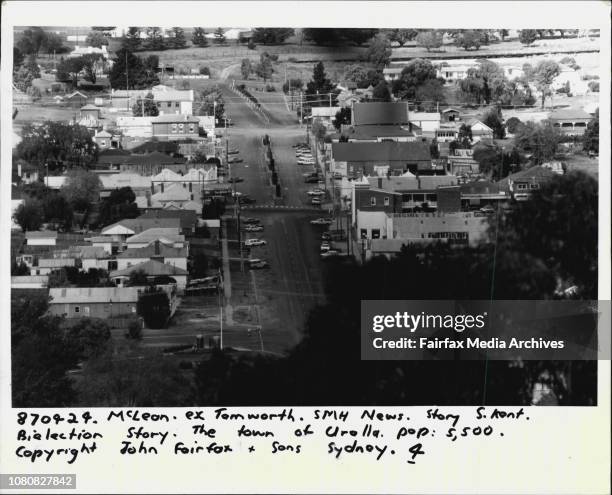 The town of Uralla.Uralla, 22 kilometres south of Armidale and infamous home of the bushranger Captain Thunder bolt, is almost a typical country...