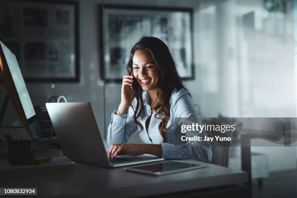 growing a career takes dedication - businesswoman phone stock pictures, royalty-free photos & images