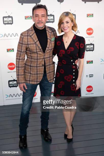 Actor Jose Luis Garcia Perez and actress Alexandra Jimenez attend the 'Hospital Valle Norte' photocall at Cineteca cinema on December 11, 2018 in...