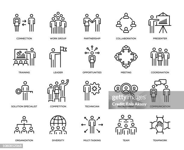 ilustrações de stock, clip art, desenhos animados e ícones de business people icon set - multitarefas