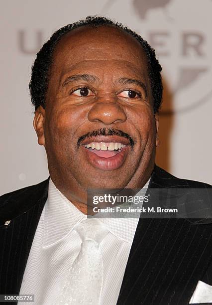 Actor Leslie David Baker arrives at NBC Universal's 68th Annual Golden Globes After Party held at The Beverly Hilton hotel on January 16, 2011 in...