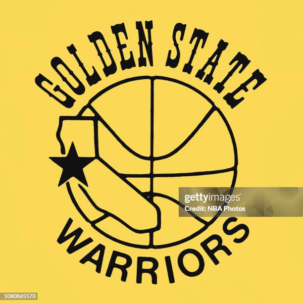 The Golden State Warriors logo circa 1978 at the Oakland-Alameda County Coliseum Arena in Oakland, California. NOTE TO USER: User expressly...