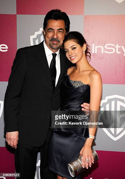 Actor Joe Mantegna and Miss Golden Globe 2011 Gia Mantegna arrive at the 2011 InStyle And Warner Bros. 68th Annual Golden Globe Awards post-party...