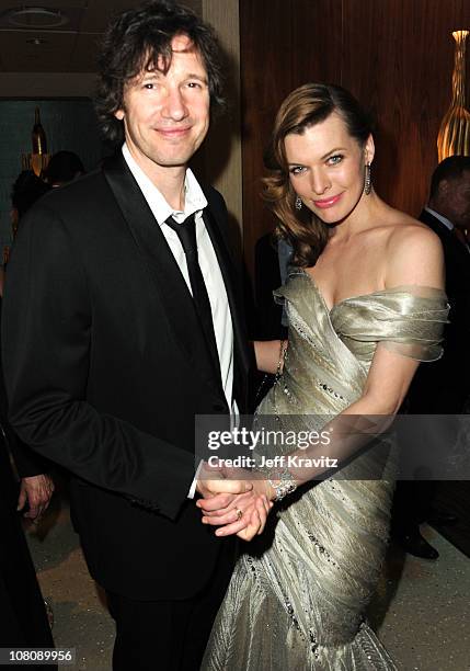 Director Paul W. S. Anderson and actress Milla Jovovich attend HBO's 68th Annual Golden Globe Awards Official After Party held at The Beverly Hilton...