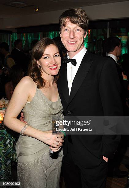 Actress Kelly Macdonald and musician Dougie Payne attend HBO's 68th Annual Golden Globe Awards Official After Party held at The Beverly Hilton hotel...