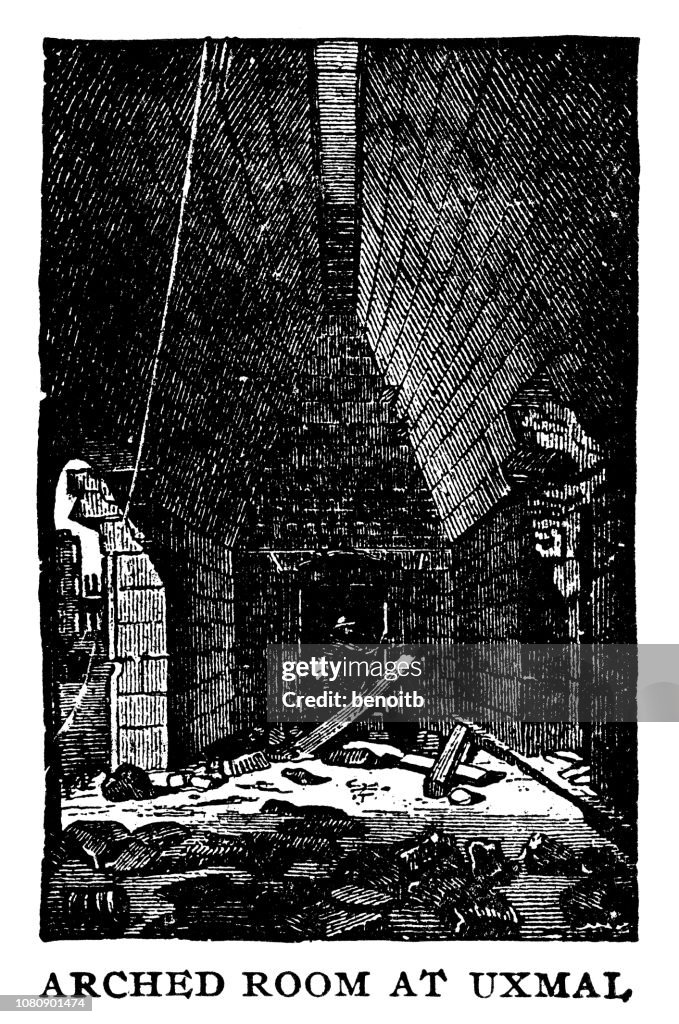 Sala de arco en Uxmal