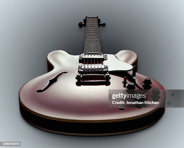 a guitar showing all its controls - elektrogitarre stock-fotos und bilder
