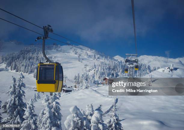 penken ski lifts in the mountains - マイヤーホーフェン ストックフォトと画像