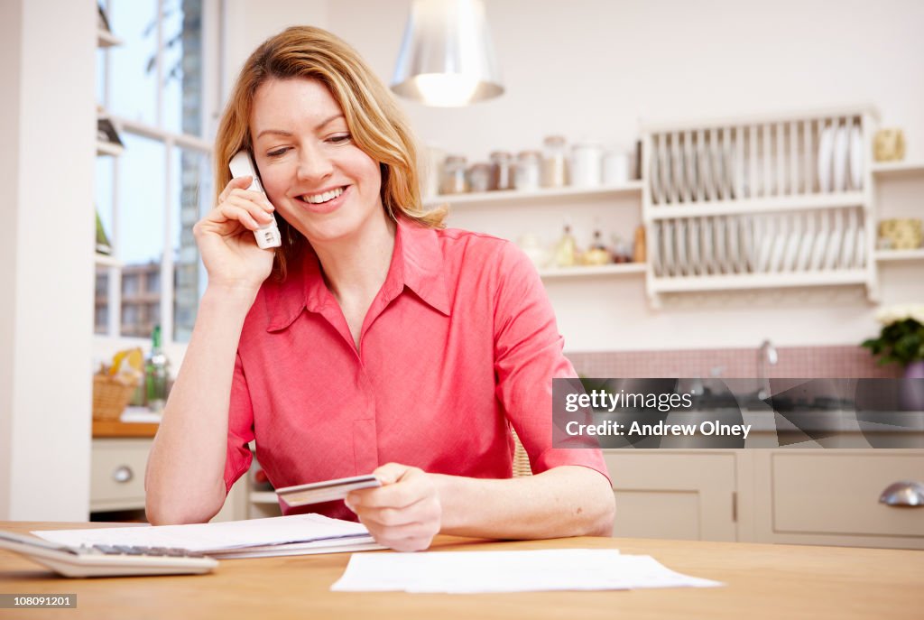 Woman with credit card