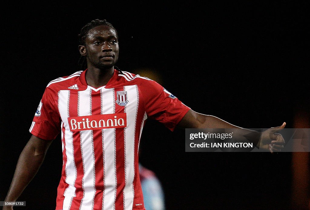 Stoke City's Kenwyne Jones celebrates sc