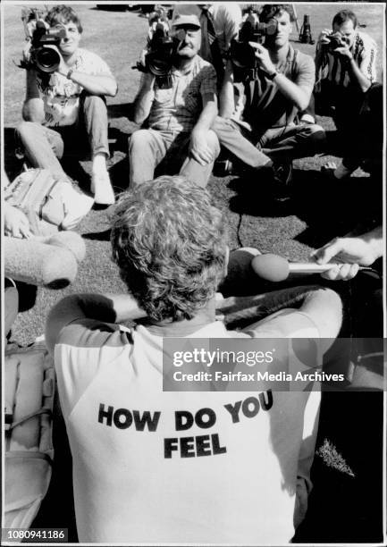 Cricket Team Additions... Peter Taylor...With fellow inclusion Dirk Wellham.How do you fell?... Pretty pleased, actually. January 06, 1987. .