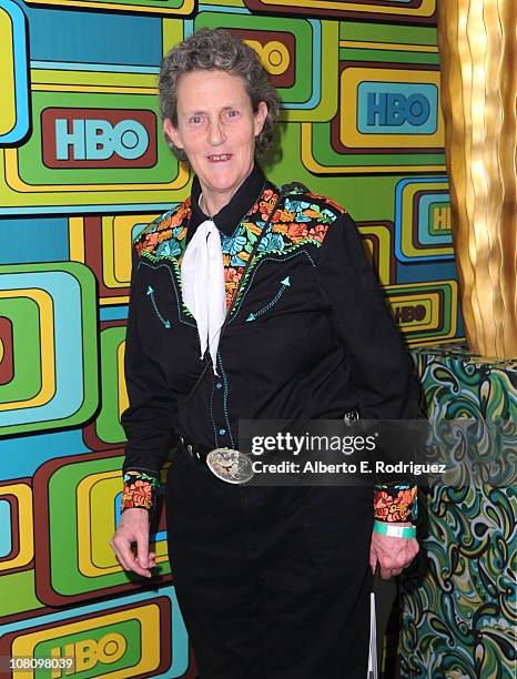 Temple Grandin attends HBO's Post 2011 Golden Globe Awards Party held at The Beverly Hilton hotel on January 16, 2011 in Beverly Hills, California.