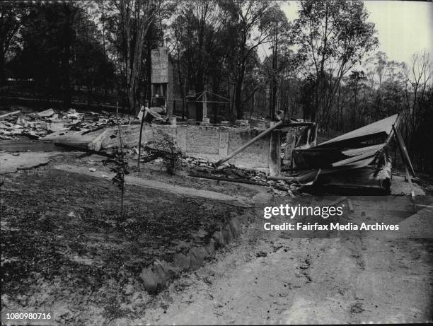 Man burnt to death in this house at Blaxland. November 29, 1968. .