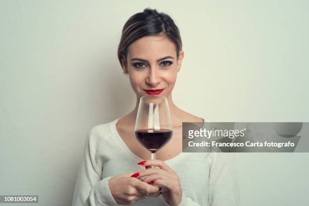 woman and wine - brown hair drink wine stock pictures, royalty-free photos & images