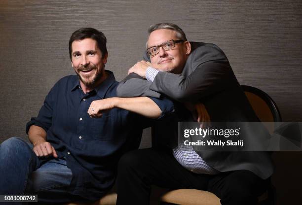 Actor Christian Bale and director Adam McKay are photographed for Los Angeles Times on November 27, 2018 in Beverly Hills, California. PUBLISHED...